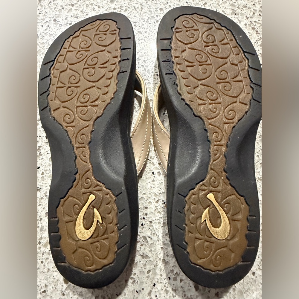 Olukai Classic Ohana flip flop champagne gold - Picture 5 of 8